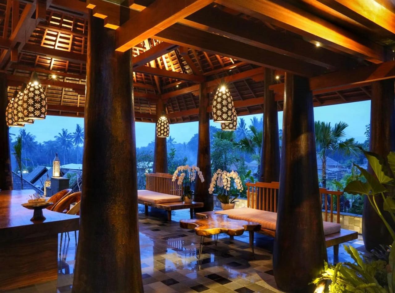 Tejaprana Bisma - Chse Certified Hotell Ubud Exteriör bild The lobby of the resort