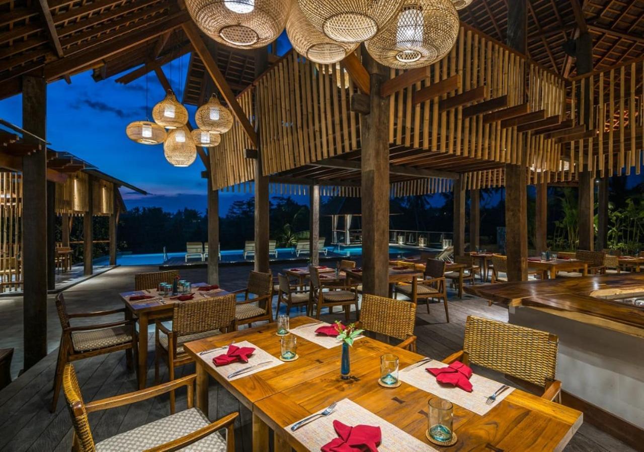Tejaprana Bisma - Chse Certified Hotell Ubud Exteriör bild The restaurant at the resort