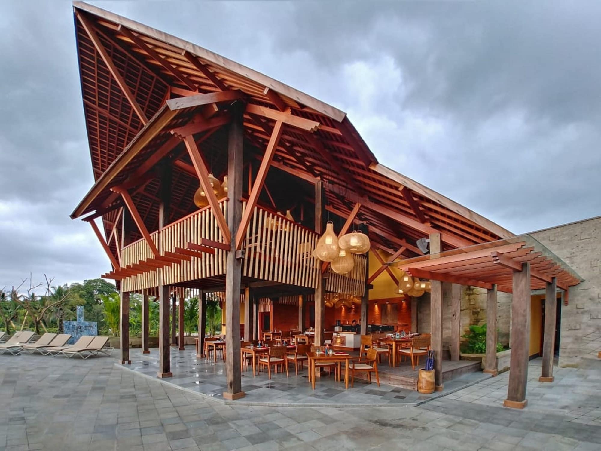 Tejaprana Bisma - Chse Certified Hotell Ubud Exteriör bild The restaurant at the resort
